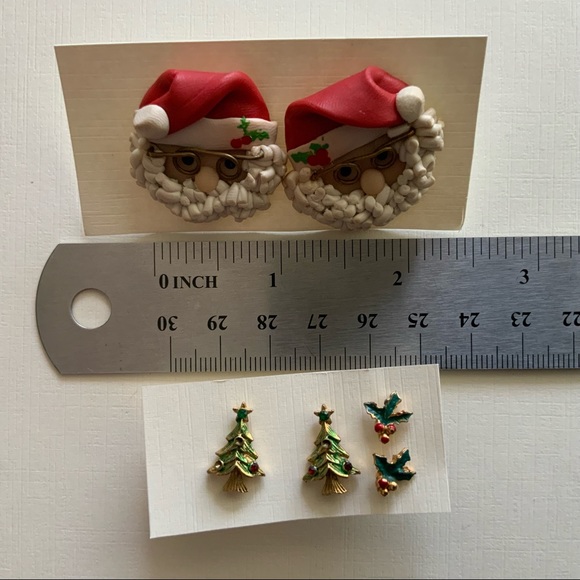 3 Pairs of Christmas Earrings - Picture 4 of 4